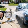 High Pressure Gauge 600Bar PSI 3/8 Pressure Washer Water Cleaning Industrial Gauge Stainless Steel Dual Scale