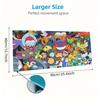 Cartoon Pokemon Mouse Pad, Large Gaming Desk Mat, Non-slip XXL Mousepad for Laptop & Tablet, Mini PC Playmat with Stitched Edges
