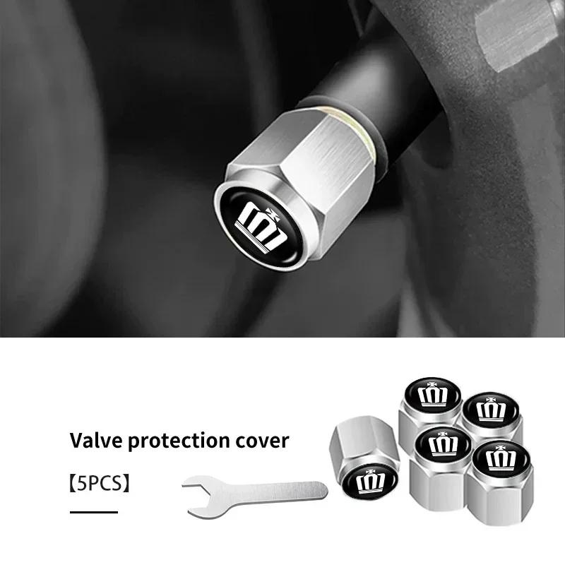 5pcs Car Wheel Tire Valve Protection Caps Auto Accessories For Toyota Crown Athlete 2003 2000 2001 2002 2004 2005 2006 2007
