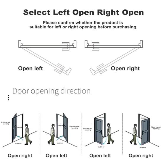 Автоматический доводчик для ворот, полностью регулируемый, прочный, несущий нагрузку, универсальный, простой монтаж, аксессуары для доводчика