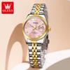 OLEVS 3705 Woman Watch 30M Waterproof Date Quartz Watch For Women High Hardness Mirror Diamond Scale Luxury Ladies Hand Clock