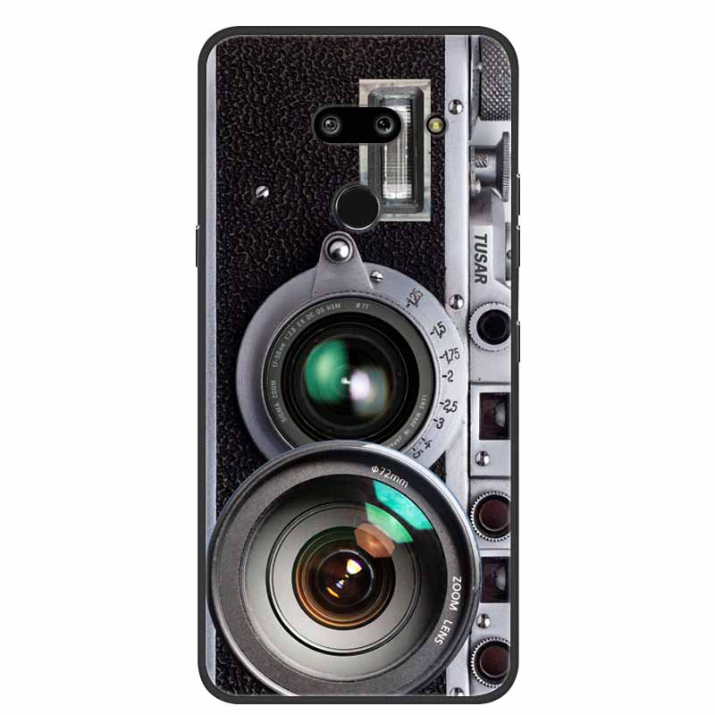 Для LG G8 G8S ThinQ Черные Чехлы Мягкий Силикон ТПУ Чехлы для Телефона Для G 8 S 8S ThinQ Роскошная Задняя Крышка Funda Мультяшный Чехол Para Capa