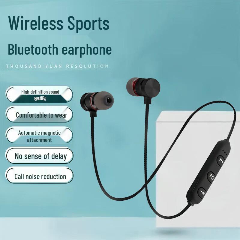 Беспроводные Мини Магнитные Bluetooth Наушники: Высокая точность воспроизведения, Длительное время работы от аккумулятора, Внутриканальный спортивный дизайн