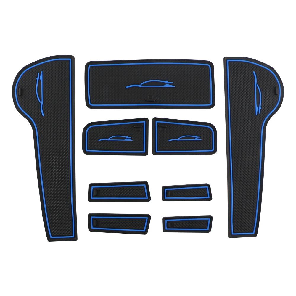 9 шт. Автомобильные противоскользящие коврики в канавки дверей для Chevrolet Chevry Cruze Седан Хэтчбек 2009-2015 Силиконовые коврики для слотов дверей Аксессуары