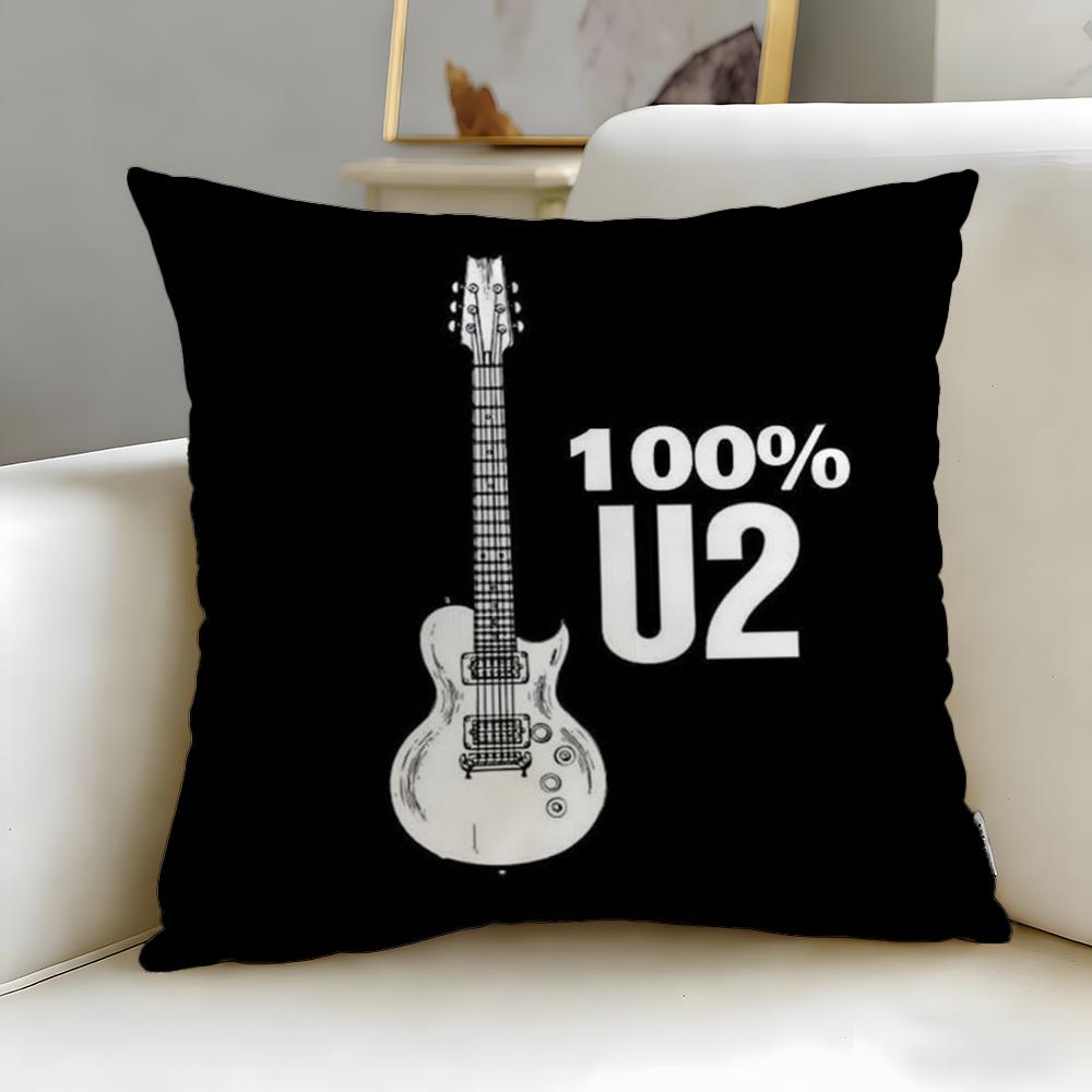 Классическая группа U2 Наволочка Мягкая Легко стирающаяся Универсальная для Дивана Кровати Путешествий и Офиса