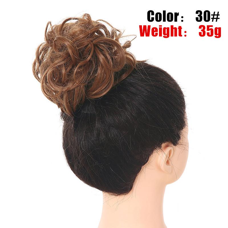 1 шт., резинки для волос из синтетических шиньонов, наращивание волос, накидка на хвост, булочка, аксессуары для волос