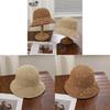 Summer Straw Hat For Women With Pearl Decor And Wide Brim Sunshade For Outdoor Sun Protection