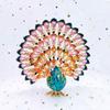 Craft Gifts Enamel Open Screen Peacock Small Home Ornament Enamel Color Jewelry Box
