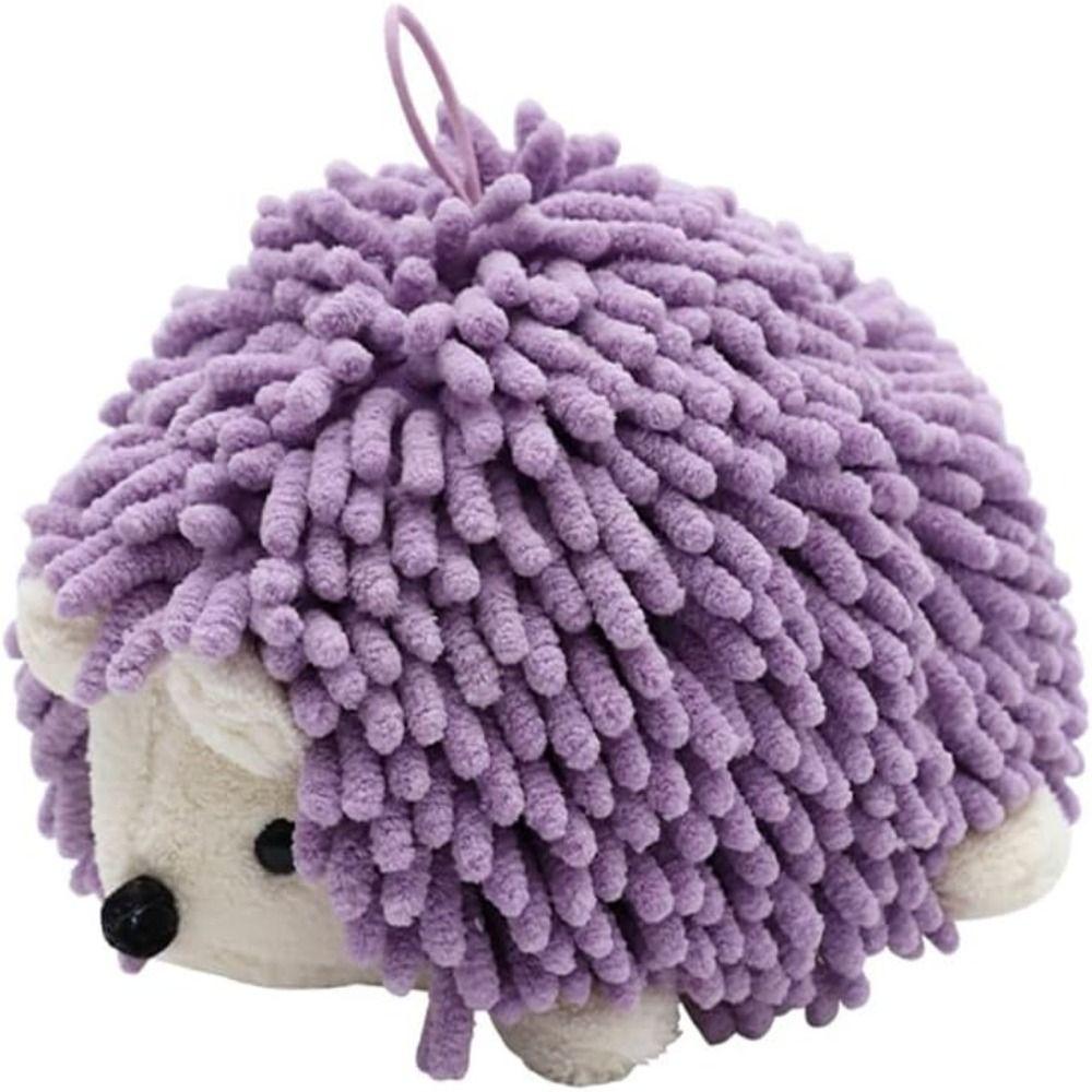 Fluffy Hedgehog Chenille Hand Towel Soft Funny Hand Towel New Chenille Towel