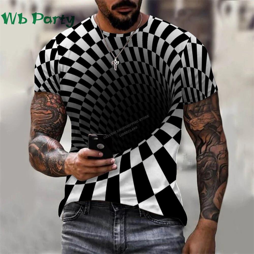 3D Pattern Printed Men's Designer Clothing Men's Summer T-shirt Men's Short Sleeve T-shirt Abstract T-shirt Pattern T-shirt