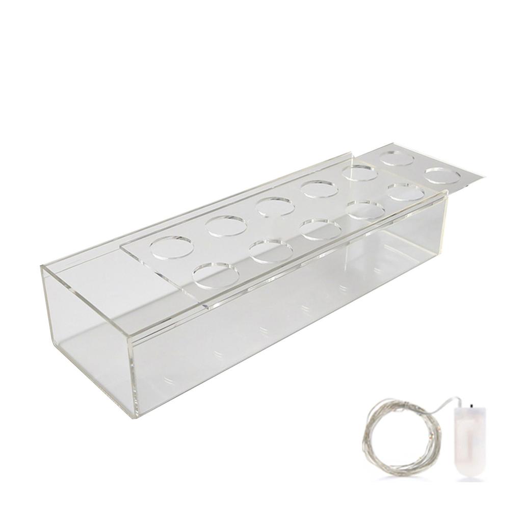 DIY прозрачная акриловая ваза для цветов, контейнер для организации цветов, домашнее украшение на день, свадебное украшение, подарок