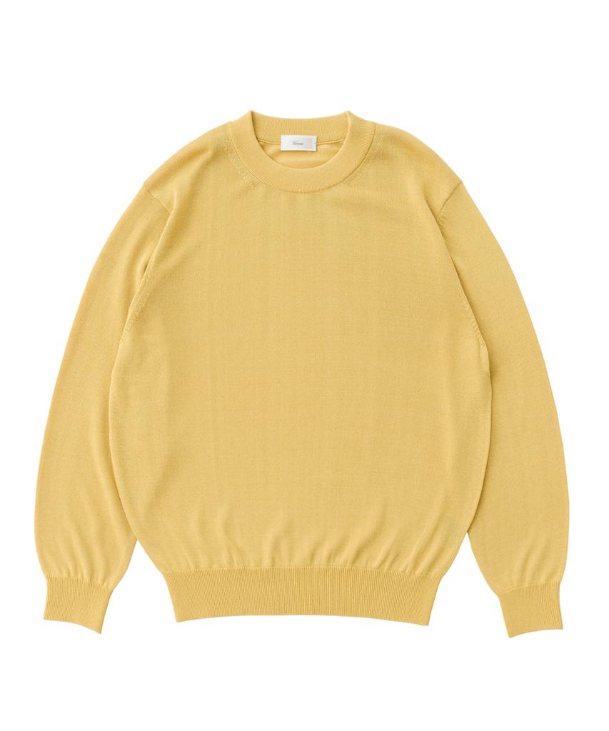 VERNO 26Ss Ll Long Sleeve Round-Neck Knit Yellow