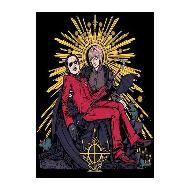 Плакаты с призраками, плакаты и принты шведских хэви-метал групп, абстрактное искусство, картина маслом в кафе-баре