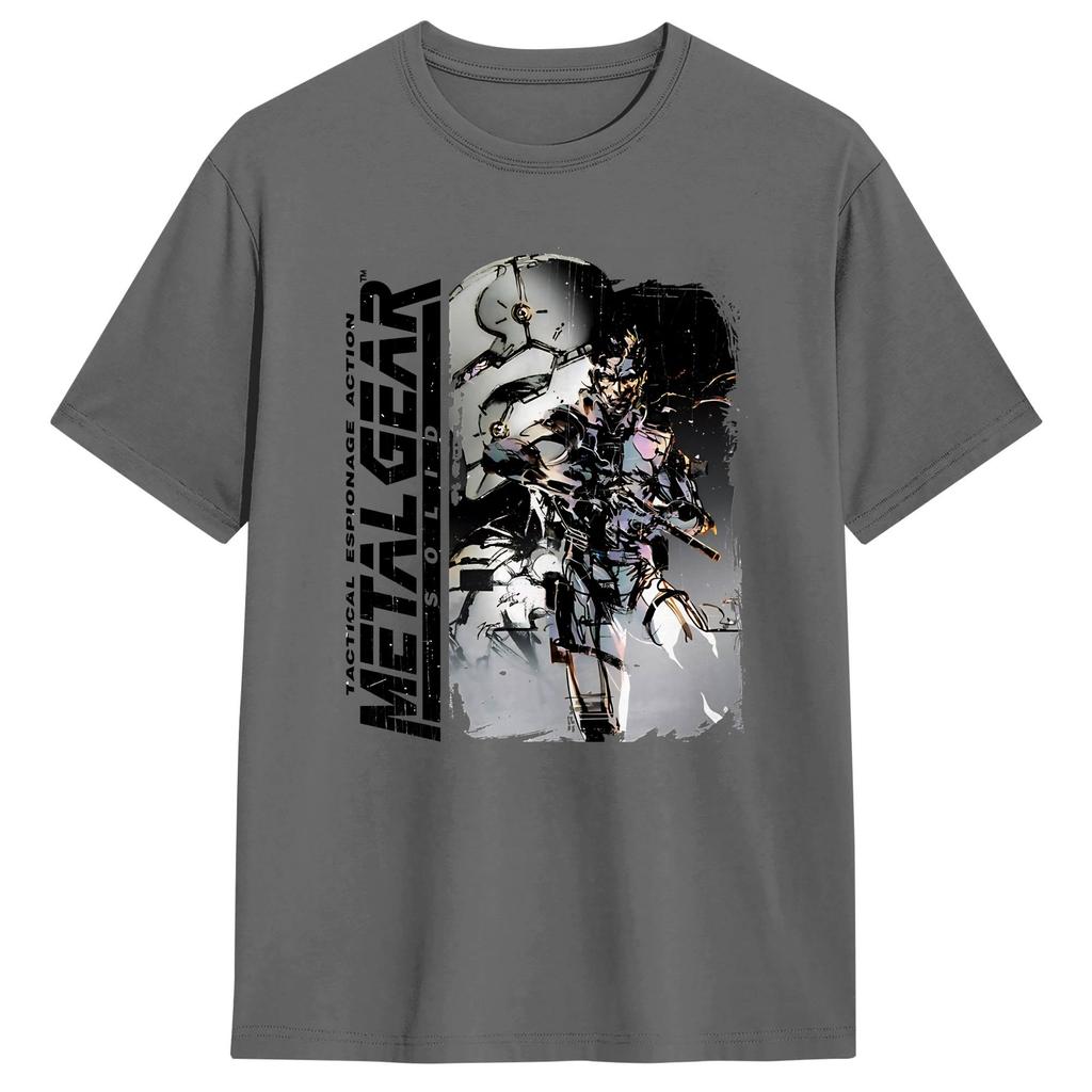 Mens TShirt Snake Metal Gear Solid Unique Pure Cotton Tees Short Sleeve T Shirts Crew Neck Tops Printed