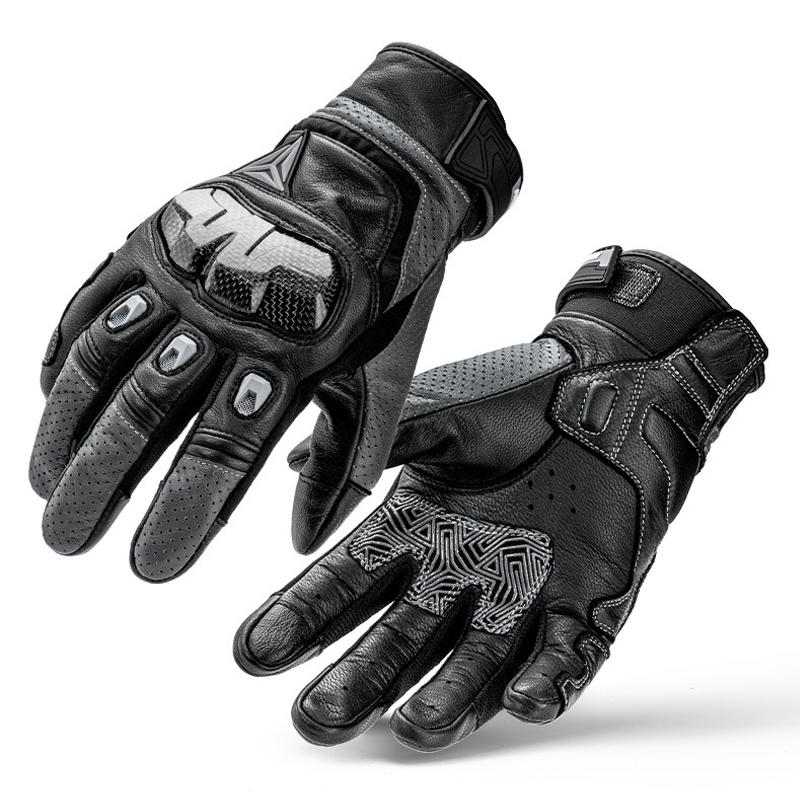 Motorcycle Gloves Leather Gloves Cycling Motorbike Guantes Moto Motocross Bicycle Touch Screen Full Finger Breathable Protective