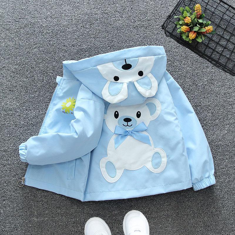 Толстовки с капюшоном с рисунком для мальчиков и девочек, осенняя куртка, весенняя и осенняя, детская тонкая куртка для маленьких детей