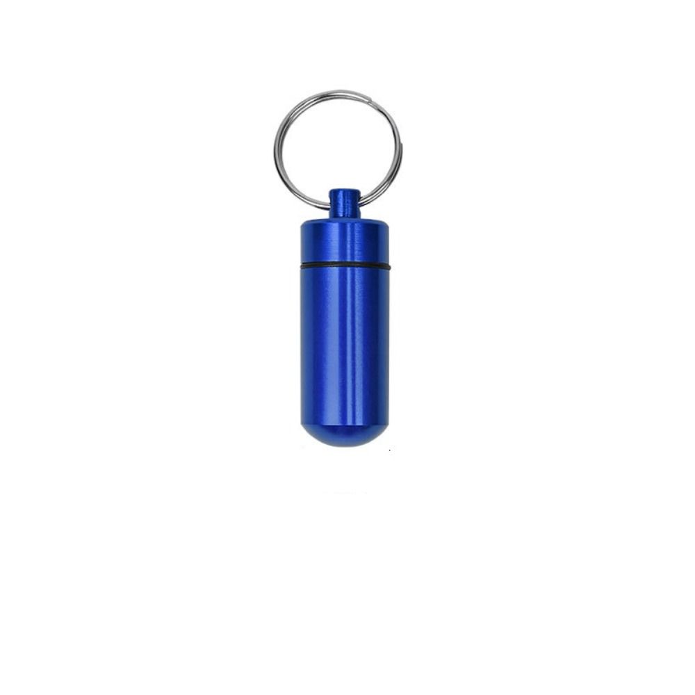 Warehouse Storage Aluminum Alloy Waterproof Pill Bottle Outdoor Medicine Bottle Mini Medicine Jar Container