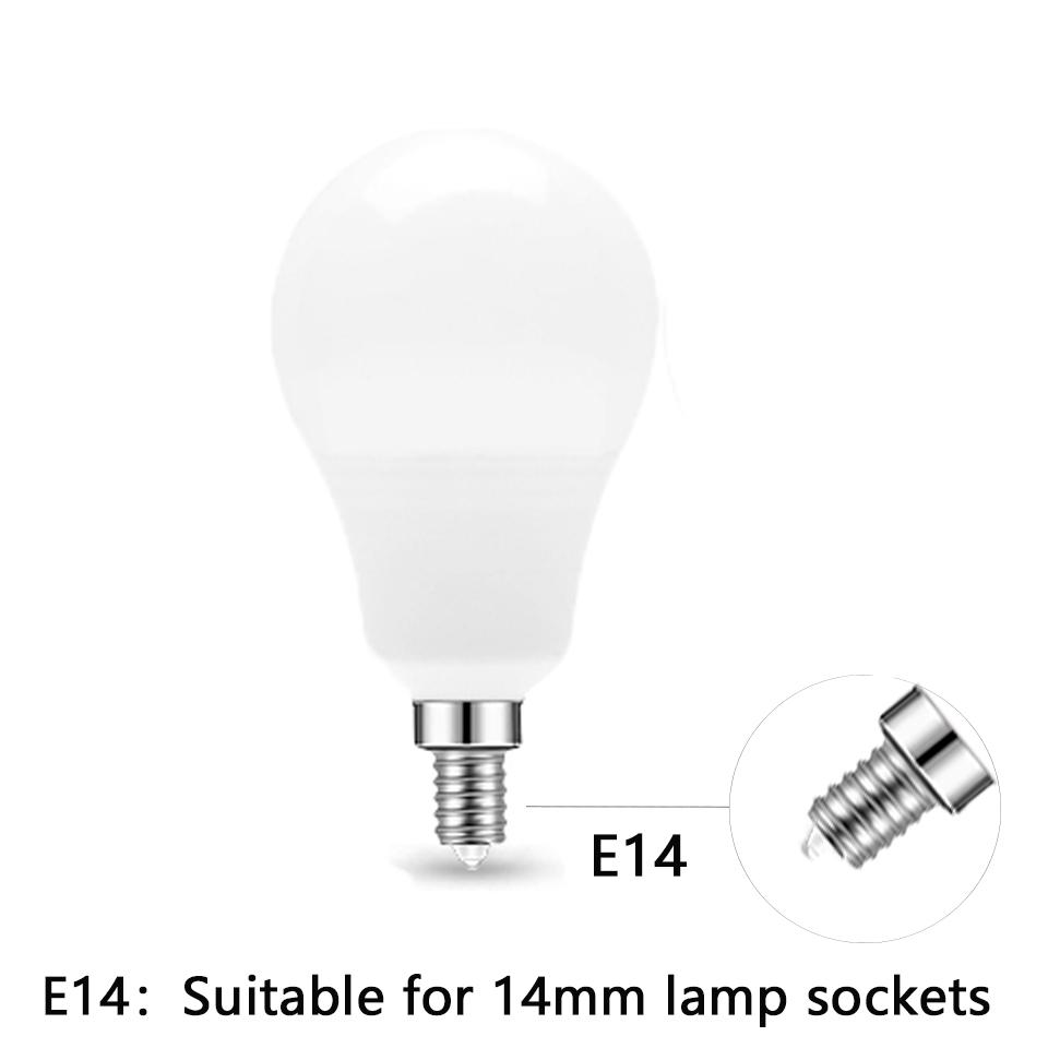 24 шт. Светодиодная лампа B22 E27 E14 220 В 3 Вт 6 Вт 9 Вт 12 Вт 15 Вт 20 Вт Выбор нескольких мощностей для сверхяркой и энергосберегающей светодиодной лампы