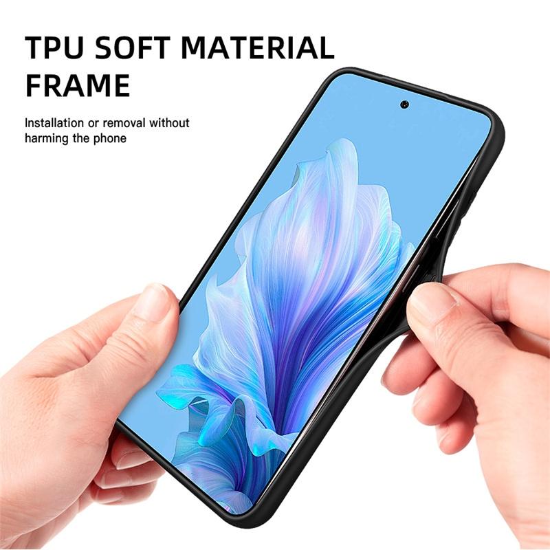 Magnetic Wireless Charge Leather Phone Case for Xiaomi Redmi Note 14 13 Pro+ 11SE / 12 11 10 Pro / Poco M6 Pro Soft Bumper Cover