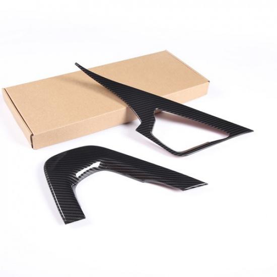 Carbon Fiber Co-pilot center Grab Handle Cover Trim For Corvette C7 2014-