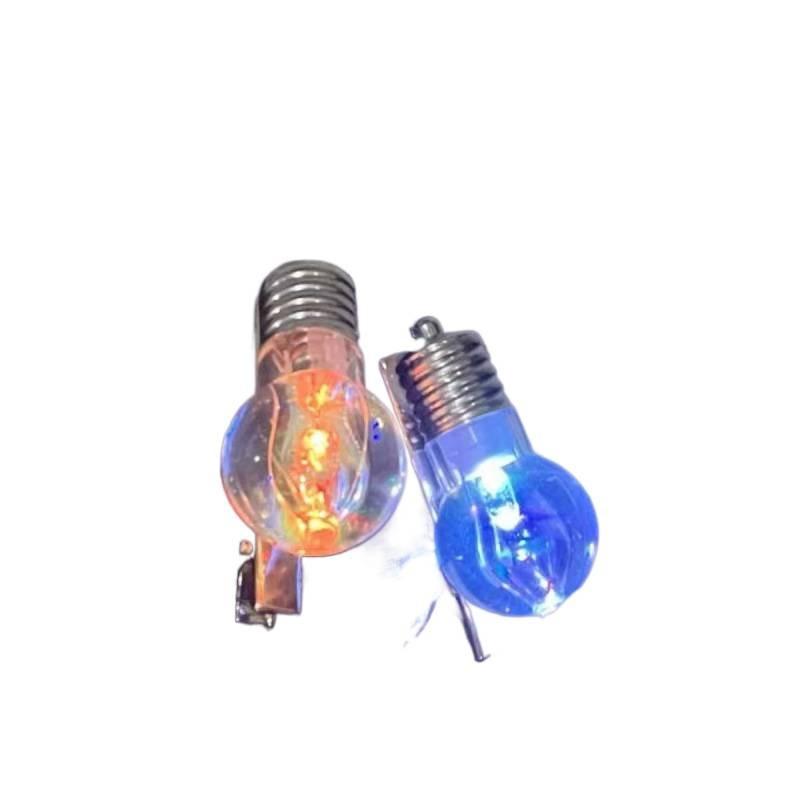 Забавная светодиодная заколка для волос в виде лампочки, светящаяся заколка для женщин, новинка, мигающий зажим для челки, модный аксессуар для волос для вечеринки или повседневного использования