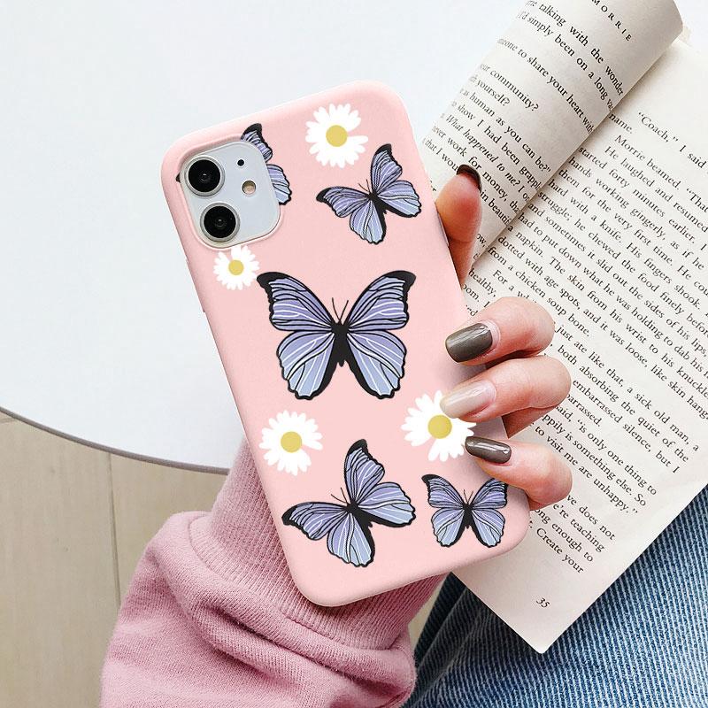 Case For Xiaomi Poco X3 M3 Pro F3 Mi 11 Lite Redmi 10 Note 9 8 Pro 10S 9S 9T 8T 9A 9C 9 8A 8 7 7A Dinosaur Butterfly Frog Cover