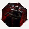 1pc Batman, Dark Knight Automatic Folding Umbrella - Compact 8-Rib Design, Durable Plastic & Iron1429L