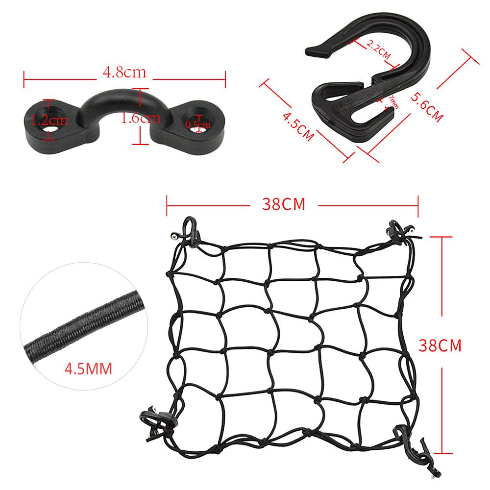 Kayak Deck Cargo Net with Hooks Pad Eye Board Bungee Net For Canoe Marine Boat Kayak Accessories