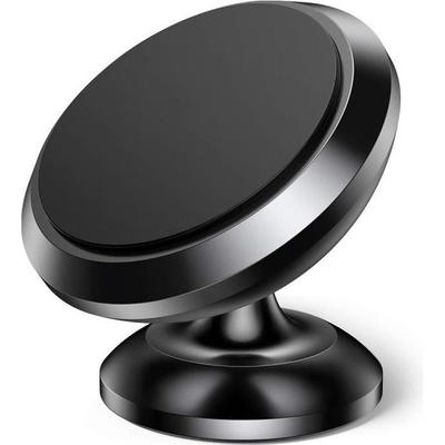 Автомобильный держатель для телефона - E.F.CONNECTION - Универсальный - Вращение 360° - Черная сталь - Сильное крепление