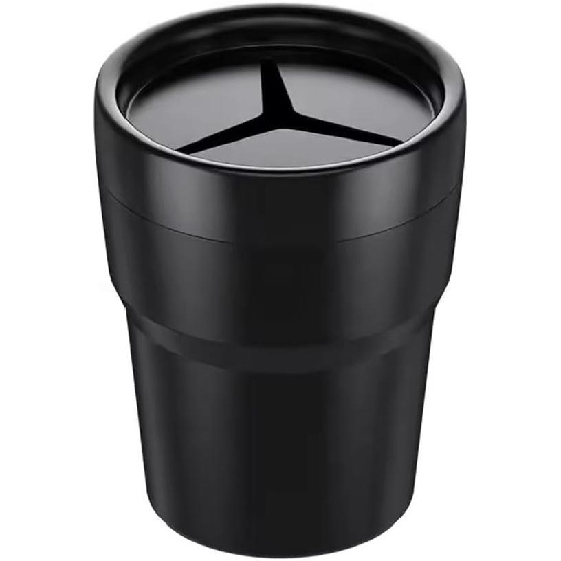 FIOTOK Car Trash Can With Lid, Mini Auto Garbage Can Leakproof Vehicle Trash Bin Fits Cup Holder In Console Or Door For Automotive Car, Home, Office,