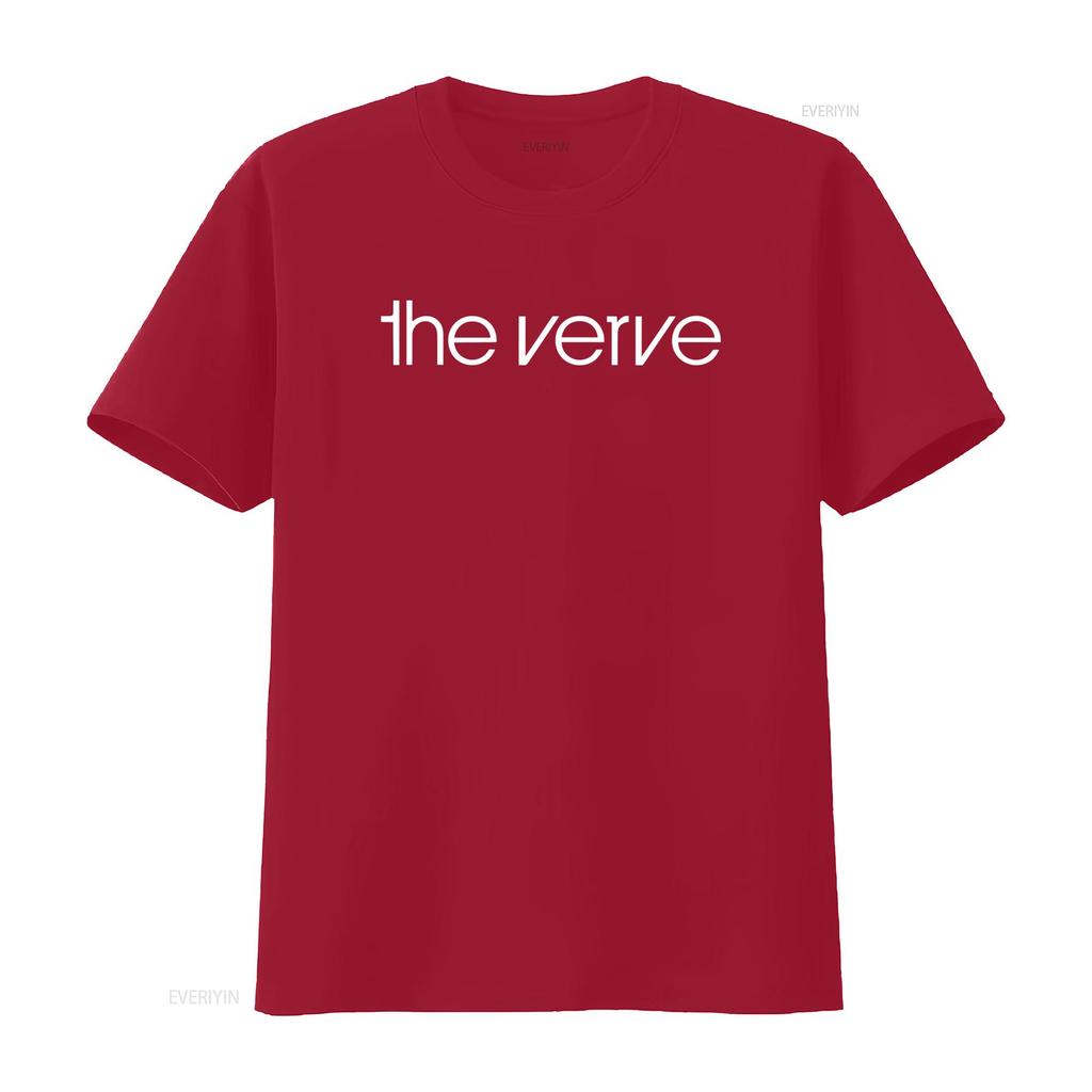 СТИЛЬНАЯ ФУТБОЛКА THE VERVE Доступна во всех размерах S M L XL XXL Черный и Белый Цвета винтажная Стирка streetwear Удобная
