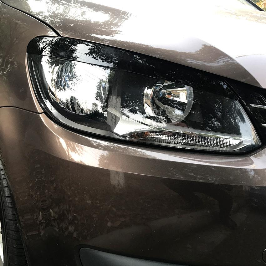 2 шт. веки передние фары веко отделка бровей наклейка для Volkswagen VW Touran 2011 2012 2013 2014 2015 автомобиля