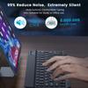 Bluetooth-совместимая беспроводная клавиатура, портативная мини-перезаряжаемая клавиатура, 78 клавиш для Apple iPad, планшета, iOS, Android, Windows