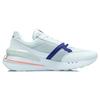 Li Ning 001 Амортизирующие Отскакивающие Низкие Беговые Кроссовки Женские Бело-Серо-Синие AGCR184-1