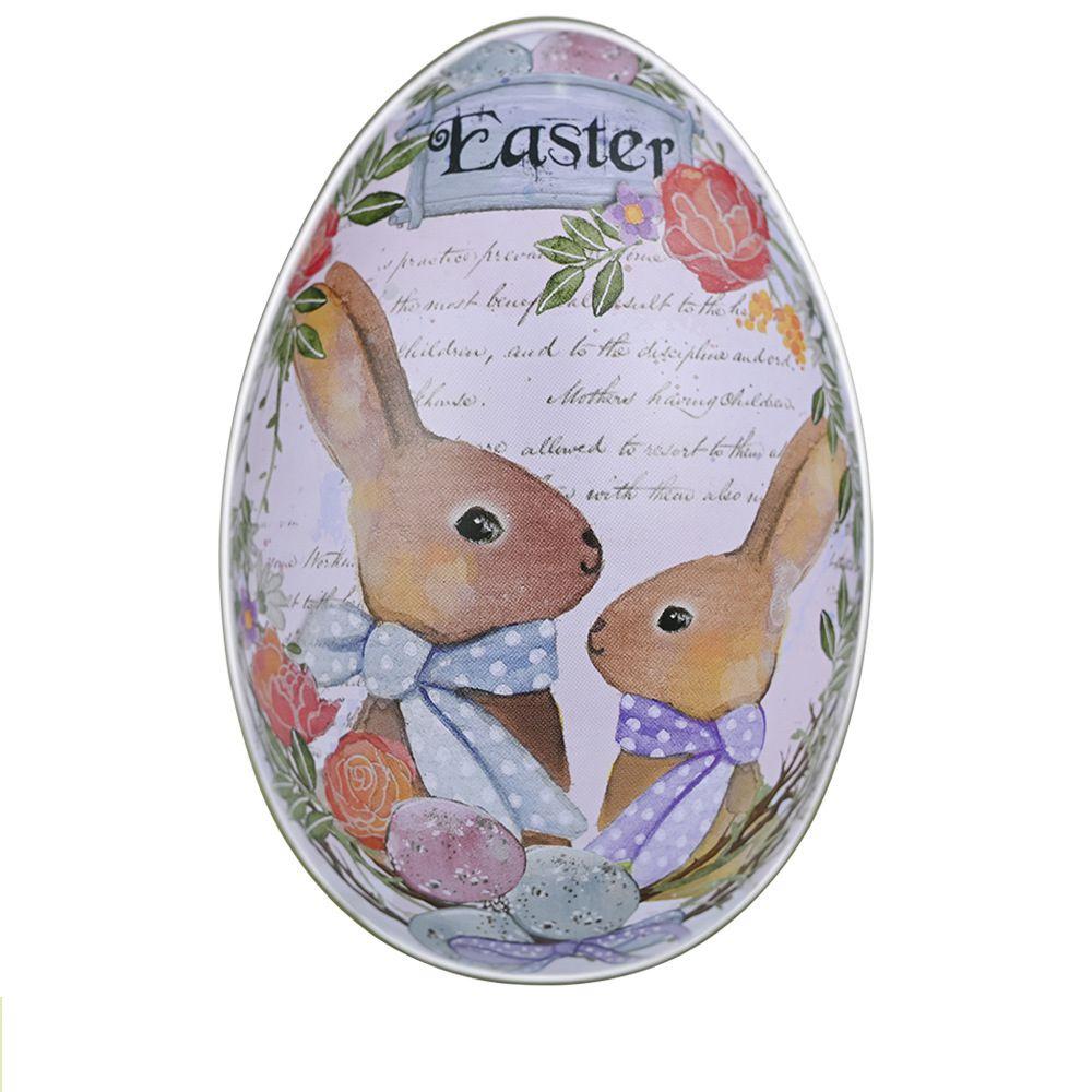 Unique Easter Egg-shaped Metal Tin For Candies Biscuits And Gifts