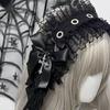 Spicy Girl Lolita Wings Lace Headband Y2k Lolita Hair Clip Cute Cosplay Headdress  Comic Convention