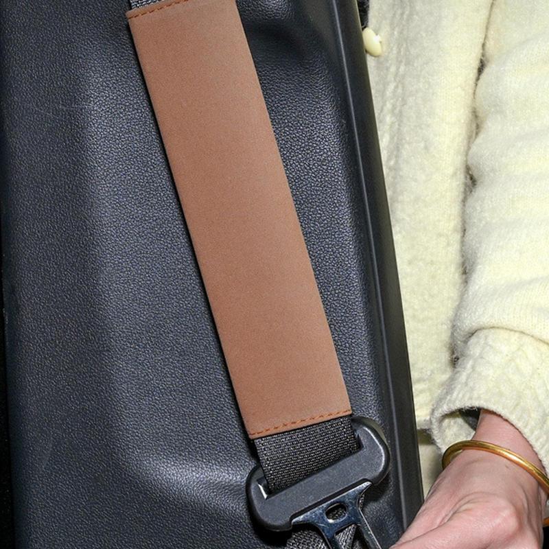 Car Safety Belt Cover Car Seat Belt Cover Pad Comfortable Seatbelt Covers Built-In Anti-Slip Silicone Strip Safety Strap Cushion