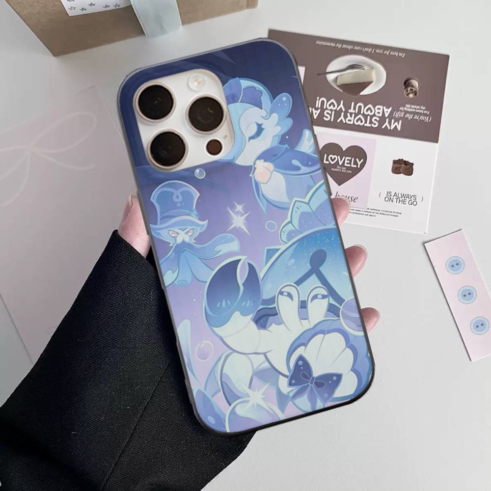 Чехол для телефона Genshin Impact Furina для iPhone 17 16 15 14 Plus 11 12 13 Pro Max Ударопрочная защита Мягкая задняя крышка
