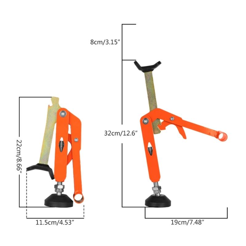 Foldable Motorcycle Wheel Stand Portable Single Sided Paddock Front Rear Support