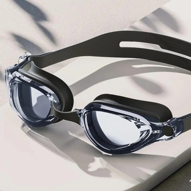 Профессиональные очки для плавания HD Регулируемые противотуманные тренировочные очки для плавания Водные гонки Оборудование для водных видов спорта для мужчин и женщин