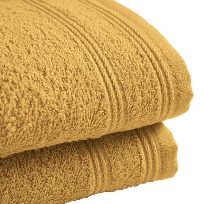 Set of 2 "Spa" Terry Guest Towels 30 X 50 Cm / 400 Gr/m² - "Spa" Corn Yellow