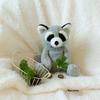 Ultra Soft Cartoon Raccoon Plu Toy Baby Girl S Doll Apricot Lamb Brand Stuffed Bear Doll for All Ages PP Cotton Fill