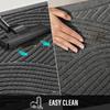Sturdy Front Door Mat, Absorbent Muddy Dirt Resist Welcome Mats Outdoor Indoor, Stain and Fade Resistant Non-Slip Backing Entry