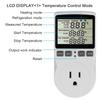 Digital Temperature Controller Socket with Backlight EU Plug Thermostatic Switch Temperature Controller with Sensors Probe Heating Cooling