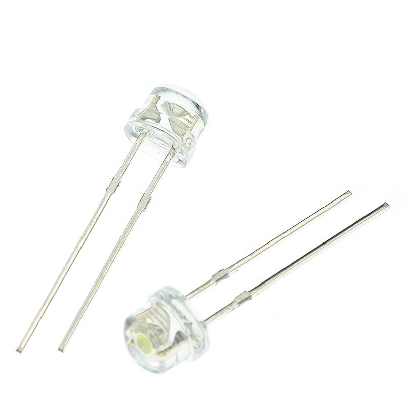 11PCS Straw Hat LED Diode 1MM Blue Green Red Yellow White Light Emitting F1 Super Bright Led