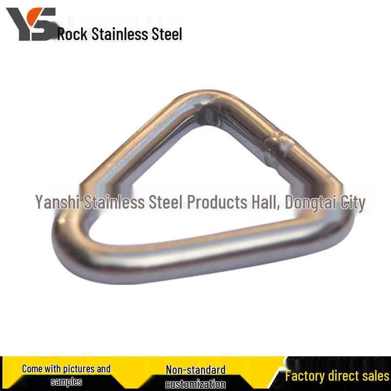 Stainless Steel 304/316 Triangle Connector Ring - Strong Load Bearing Equilateral Design