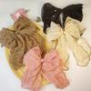 Pearl Decor Bow Hair Clip Sweet Ponytail Holder Fairy Style Sheer Organza Spring Clip  Party