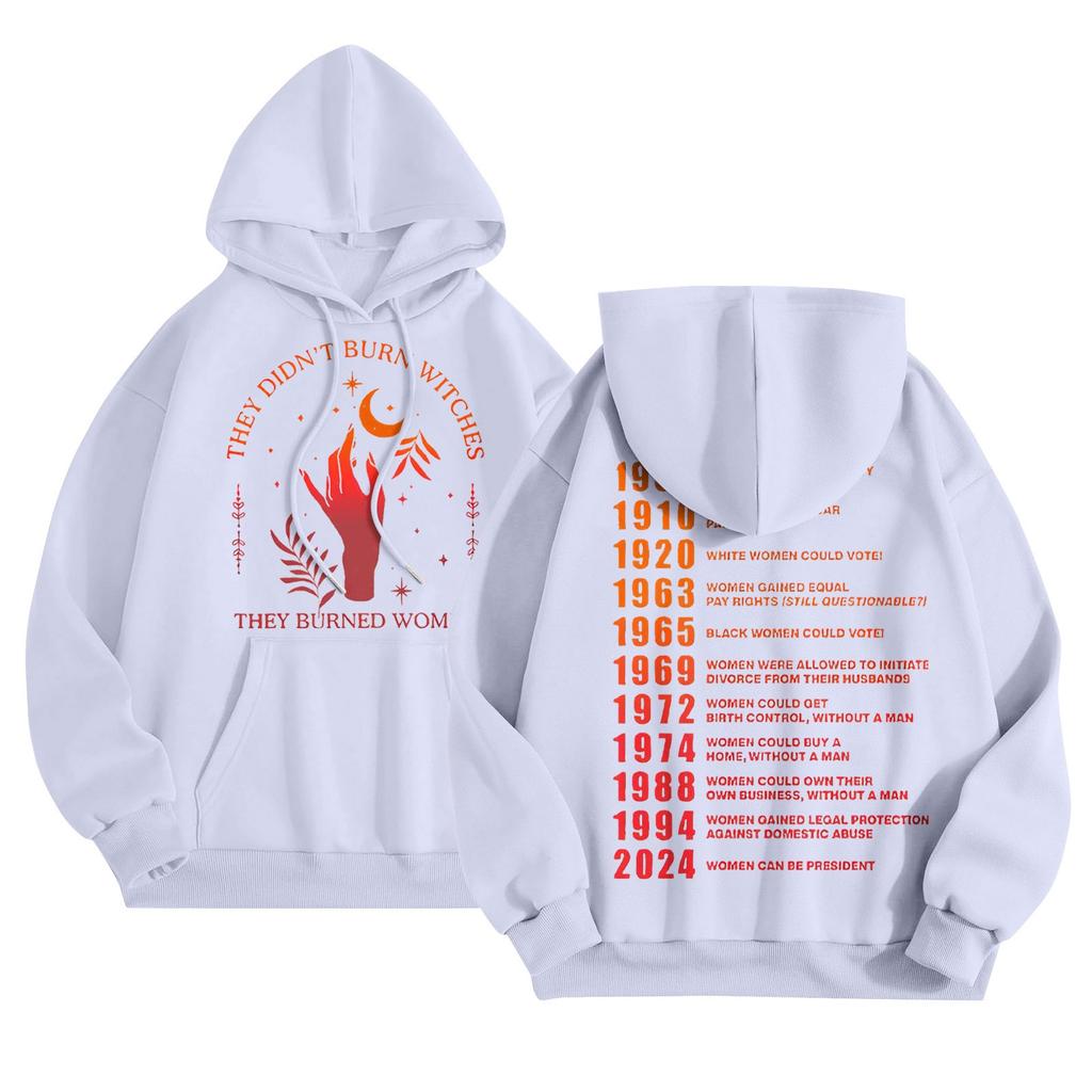 Graphic Hoodies For Women Cute Pullover Long Sleeve Preppy Sweatshirts Letter Printed Hooded Tops Fall Winter