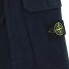 STONE ISLAND Повседневные рабочие брюки прямого кроя на молнии с принтом логотипа для детей, низ синий 771630214-V0020