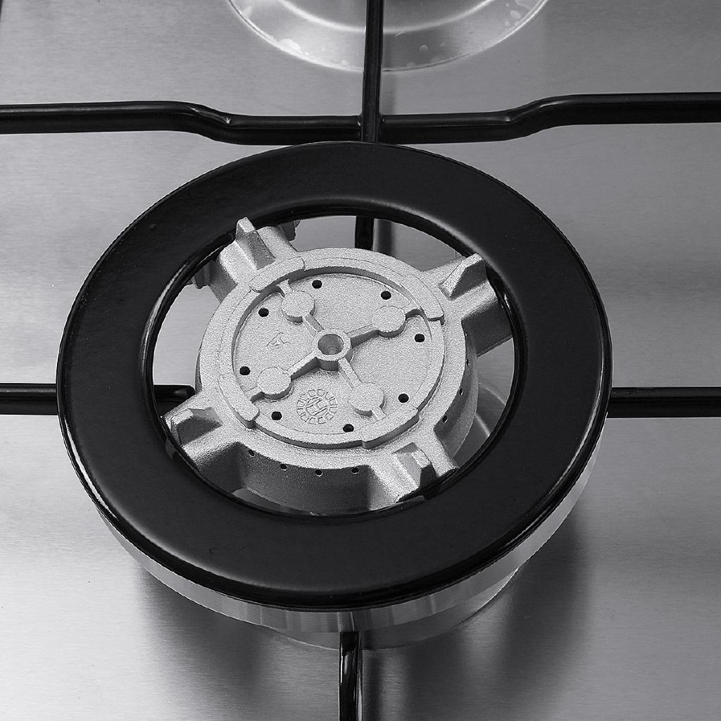 Встроенная варочная панель с 4 конфорками, газовые плиты из нержавеющей стали, плита на природном газе, кухонный прибор, кухонная посуда, газовая плита 58x50